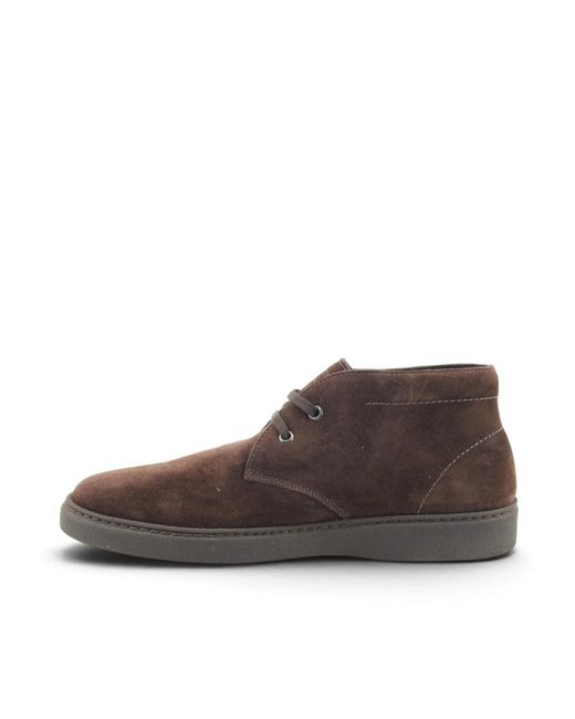 Frau Brown Lace-Up Boots for men