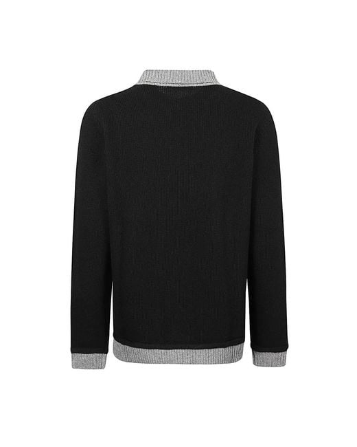 Grifoni Turtlenecks in het Black voor heren