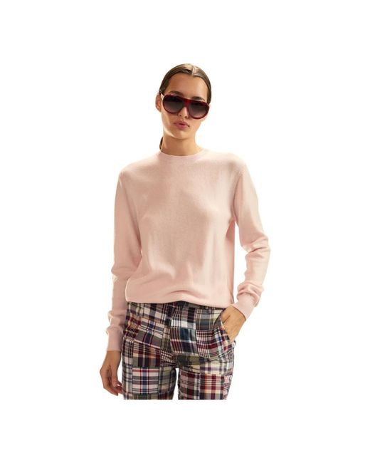 Cynthia Rowley Round-Neck Knitwear in het Pink