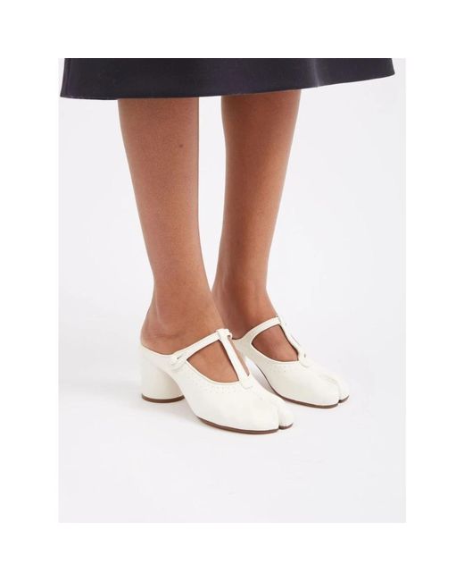 Shoes > heels > heeled mules Maison Margiela en coloris White