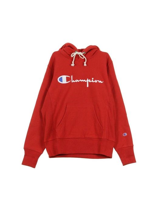 Champion Roter kapuzenpullover für männer in Red für Herren