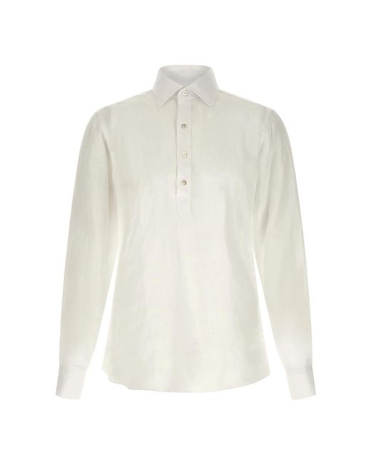 Borriello Nigel Shirt in het White voor heren