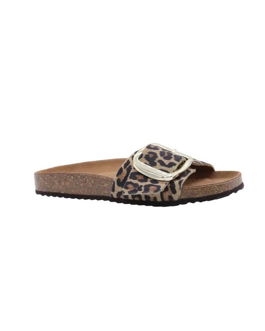 Geox Schoenen ,Bruin ,Poeto Slipper in het Brown