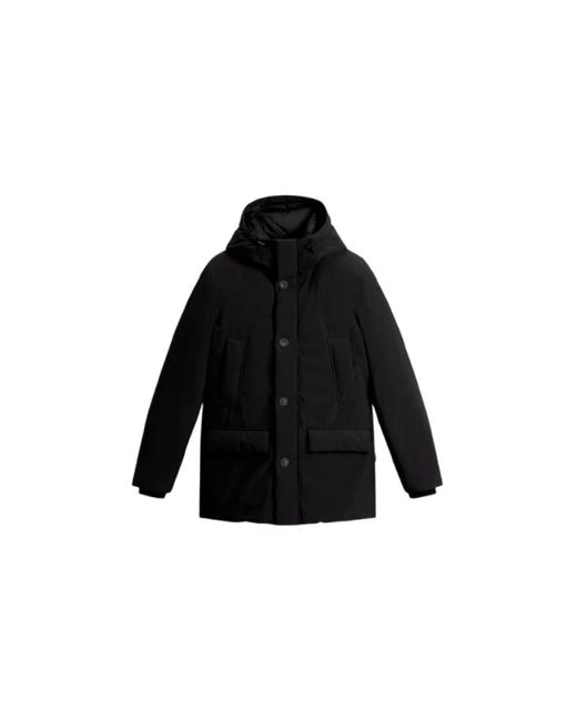 Woolrich Black Winter Jackets for men
