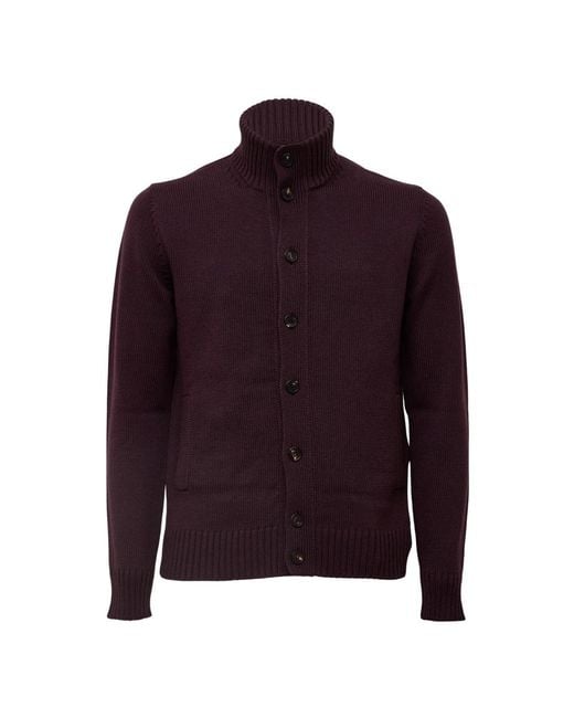 Cardigans Zanone pour homme en coloris Purple