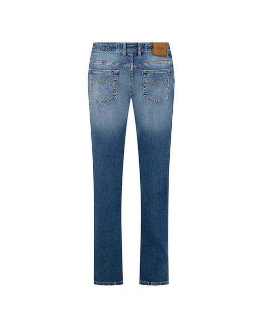 Moorer Blue Straight Jeans for men