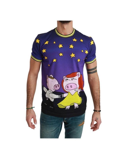 Dolce \u0026 Gabbana witte heren print #dgfamily katoenen T-shirt | Balardi