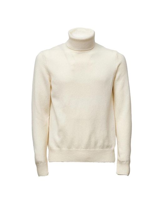 Zanone Turtleneck Sweater in het White voor heren