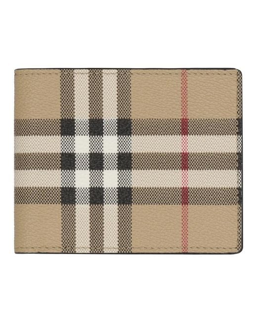 Burberry Accessoires ,Chiffon Portefeuilles & Porte-Cartes in het Natural