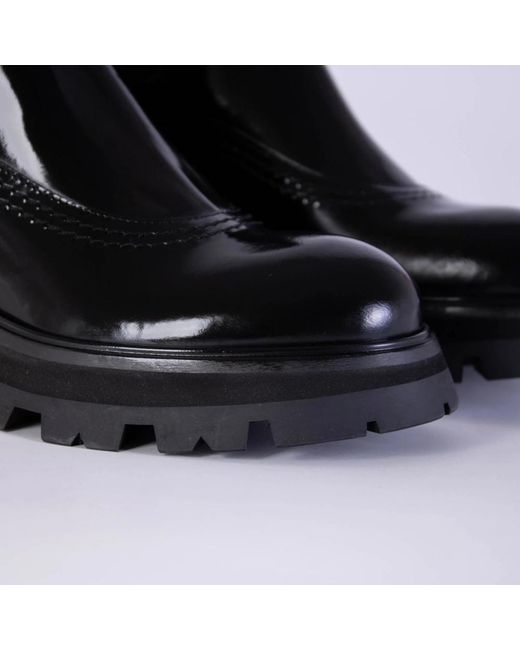Alexander McQueen Black E Leder Chelsea Stiefel - Hohe Handwerkskunst