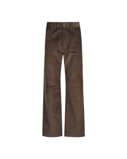 P.A.R.O.S.H. Brown Wide Trousers