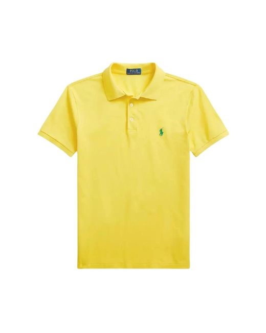 Ralph Lauren Gelbes slim fit polo shirt in Yellow für Herren