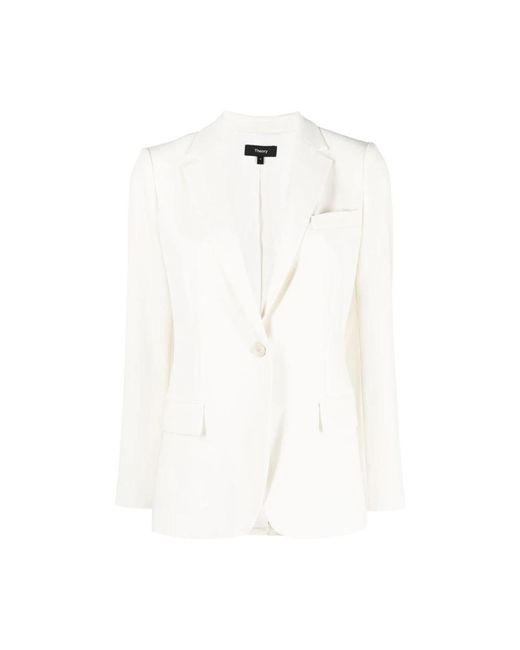 Theory White Blazers