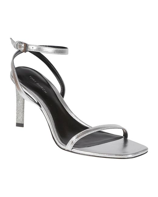 Tory Burch White High Heel Sandals