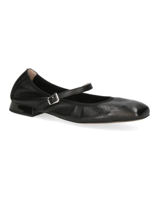 Caprice Black Ballerina Shoes