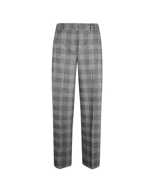 Peserico Straight Trousers in het Gray