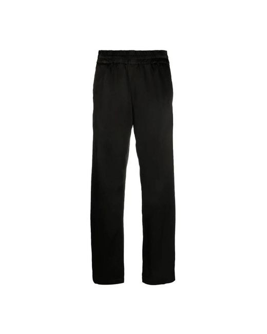 Dries Van Noten Black Straight Trousers