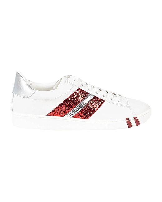Bally Red Stylische Sneakers mit Bequemen Schnürsenkeln