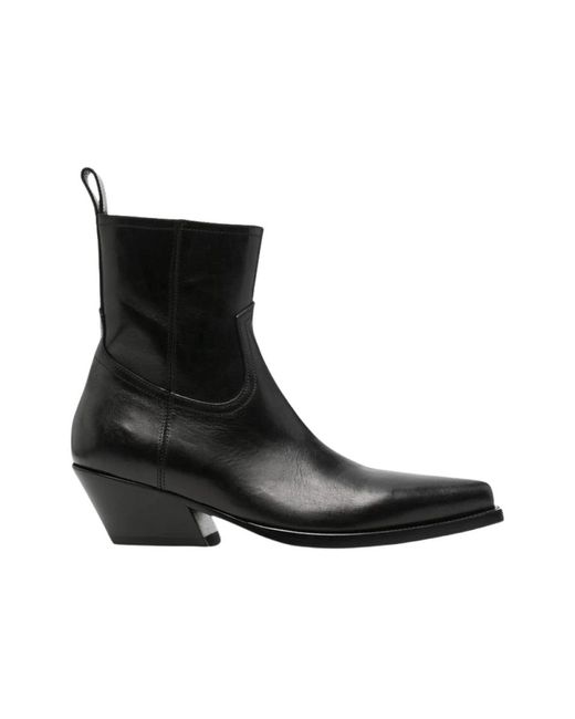 Ann Demeulemeester Black Cowboy & Biker Boots