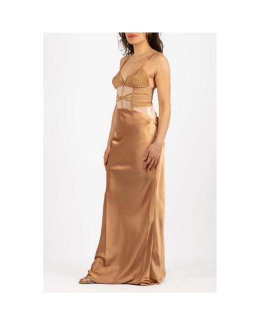 Elisabetta Franchi Brown Gowns