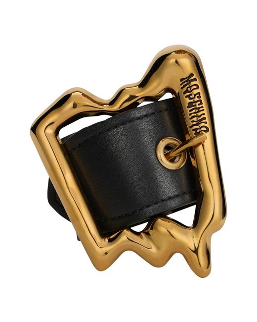 Moschino Metallic Belts