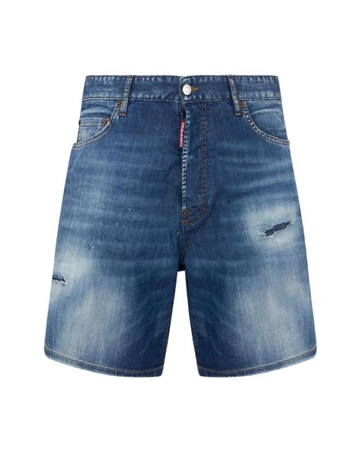 DSquared² Blue Denim Shorts for men