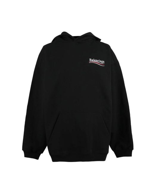 Balenciaga Logo print hoodie - schwarz in Black für Herren