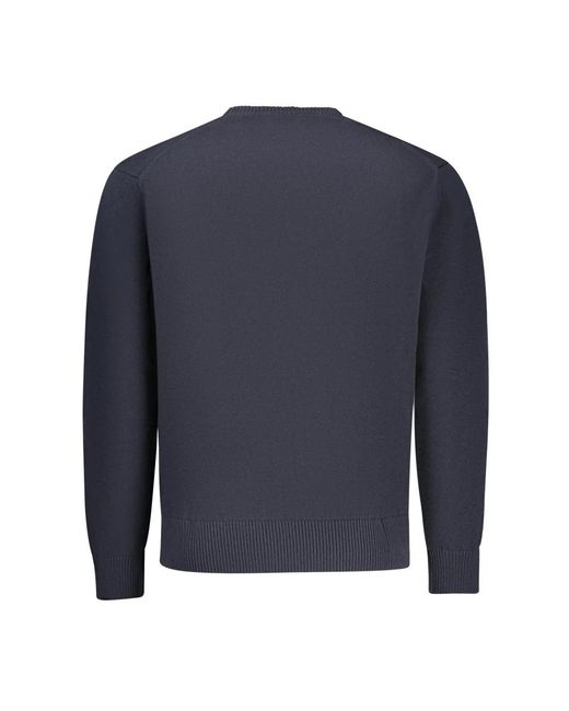 Guess Blue Round-Neck Knitwear for men