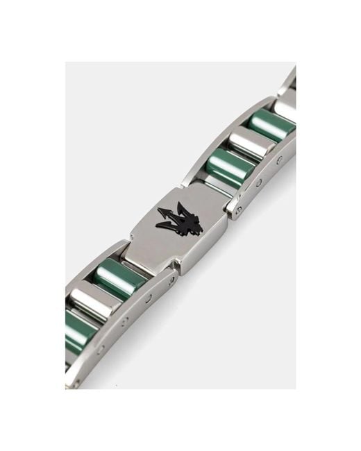 Bracelets Maserati de hombre de color Metallic