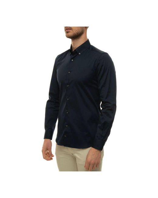 Fay Blue Casual Shirts for men
