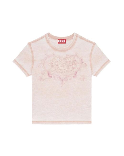 DIESEL Pink T-Shirts