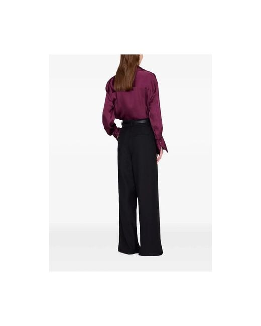 Anine Bing Purple Shirts