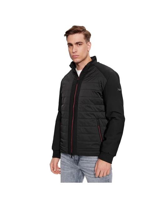 Winter Jackets Guess de hombre de color Black
