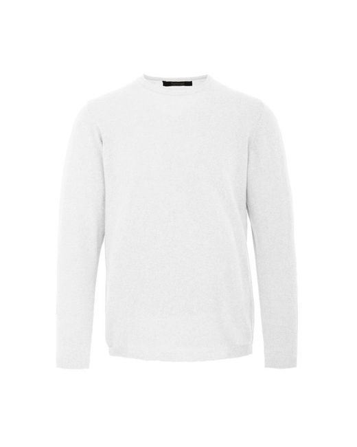 Round-Neck Knitwear di Bomboogie in White da Uomo