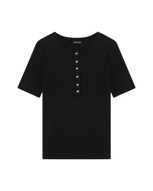 Anine Bing Black T-Shirts