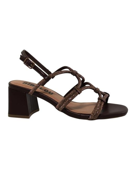 Bibi Lou Brown High Heel Sandals