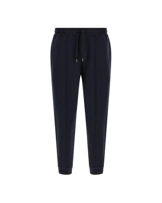 Brunello Cucinelli Blue Sweatpants for men