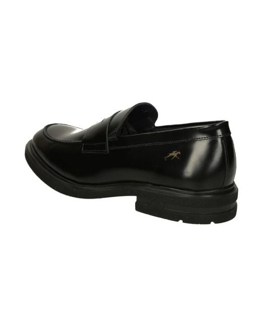 Fluchos Black Loafers for men