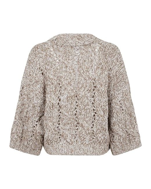 Cardigans Brunello Cucinelli de color Brown