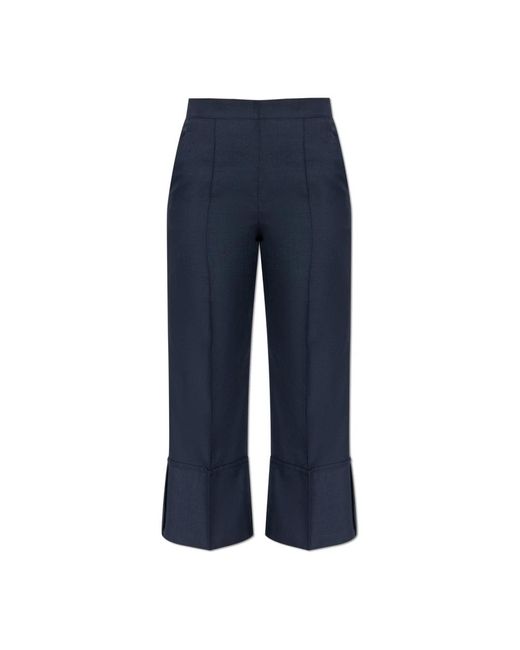 Theory Broeken ,Blauw ,Satijn Geplooide Broek in het Blue