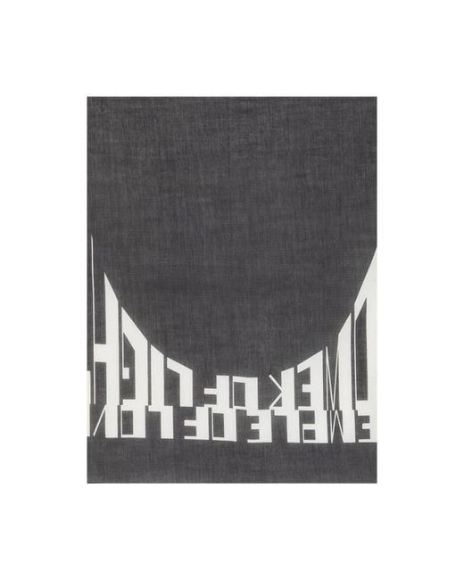 Rick Owens Black Scarves