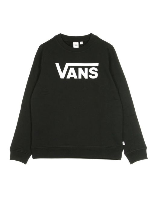 Vans Hoodies & Sweatvesten ,Zwart ,Katoen Klassieke Zwarte Crewneck Sweatshirt in het Black