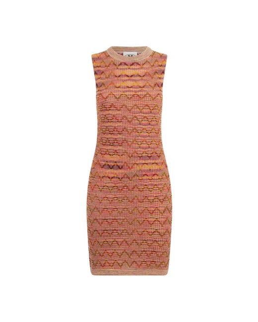 M Missoni Brown Knitted Dresses