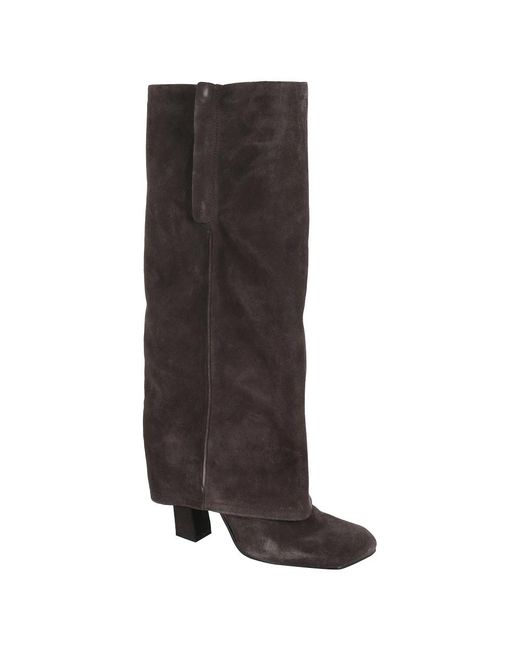 Ash Brown Heeled Boots