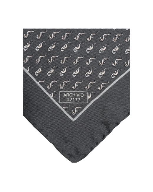 Dolce & Gabbana Black Pocket Scarves for men
