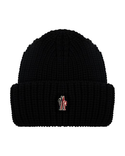 Moncler Black Beanies for men