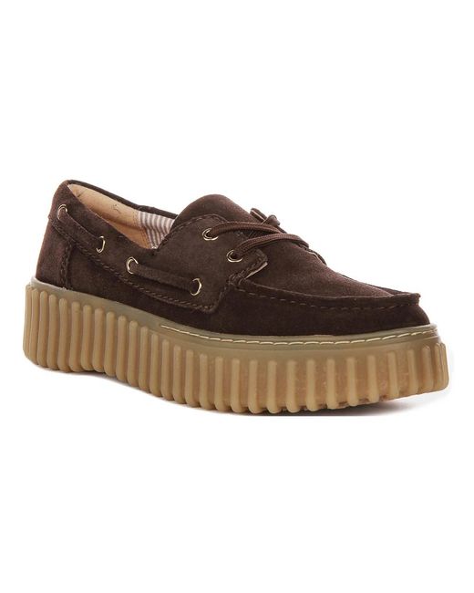 Clarks Brown Boat Shoes