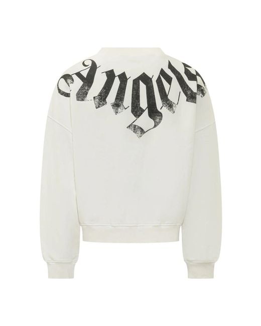 Palm Angels White Sweatshirts for men
