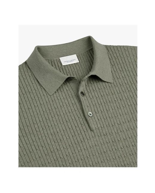 Profuomo Luxury Basic Polo in het Green voor heren