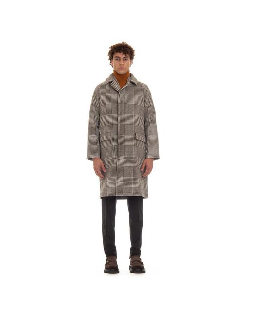 Tagliatore Jassen ,Veelkleurig ,Single-Breasted Jas Met Oversized Pasvorm in het Gray voor heren